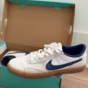 Nike SB Heritage VULC White and Navy Casual Shoes